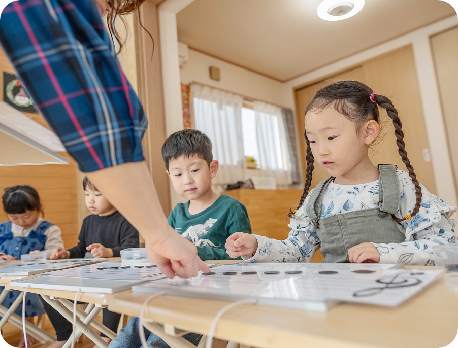 お子様一人一人に合わせた丁寧な指導